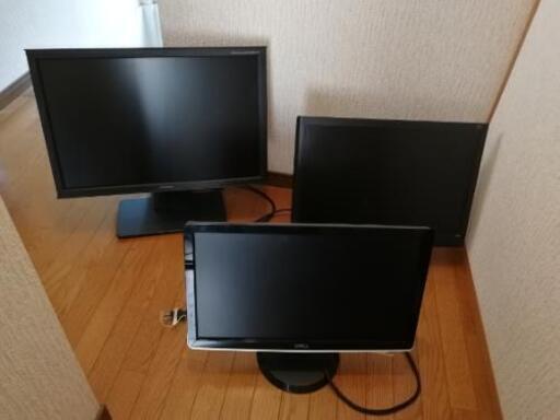 【値下げしました！】液晶モニター ディスプレイ３台セット（内１台ジャンク品含む）