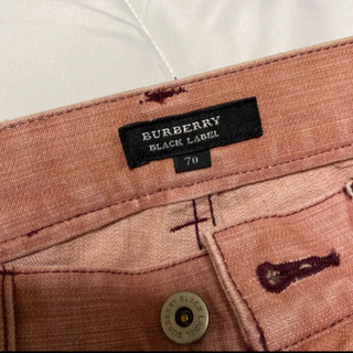 【希少】Burberry black label バーバリーブラックレーベル ピンクジーンズの画像