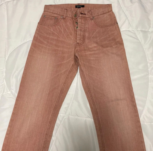 【希少】Burberry black label バーバリーブラックレーベル ピンクジーンズ