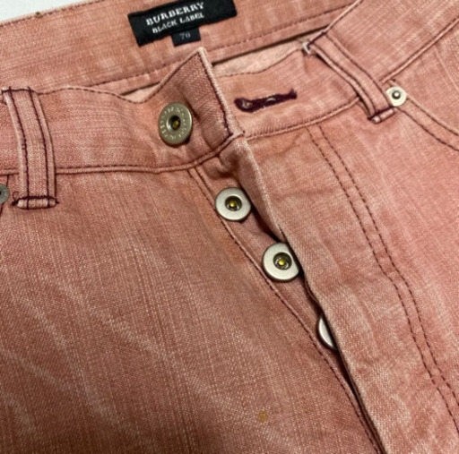 【希少】Burberry black label バーバリーブラックレーベル ピンクジーンズ BURBERRY BLACK LABEL（バーバリーブラックレーベル） デニムパンツ