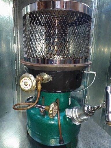 オムニ石油バーナー　SI-57　新品同様　SI-57用ホヤ付き