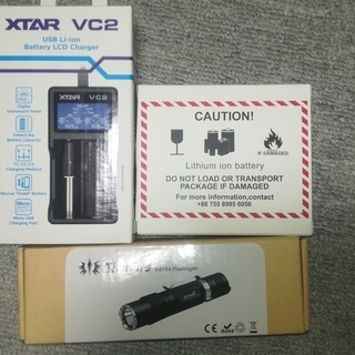 懐中電灯　ThorFire　VG-150S 充電器及び電池付きの画像