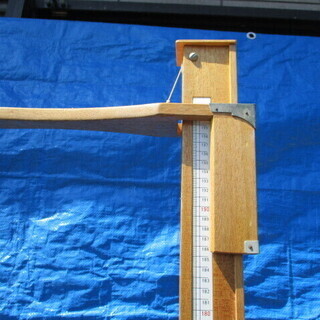 昭和レトロ 木製 身長測定器 身長計 レトロ アンティーク 【 測定範囲 95～200cm 】 の画像