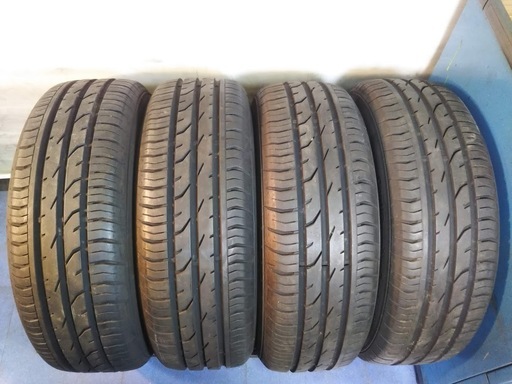 夏15インチ 185/60R15 コンチネンタル コンタクト2【~80％富山市・手渡しもOK】中古15インチ 4本 185/60/15