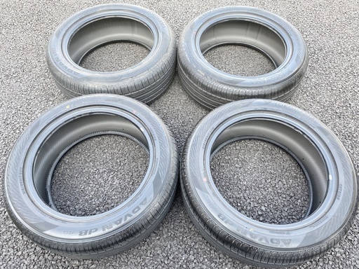 本 ★ 2018年製 バリ山 ヨコハマ アドバンｄB V552 215/55R17 ★ クラウン カムリ マジェスタ オデッセイ マークX　など