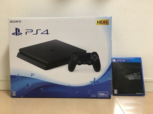 PS4(500GB)とFF7ﾘﾒｲｸのｾｯﾄ