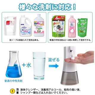 ノータッチ式自動ソープディスペンサーの画像