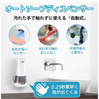 ノータッチ式自動ソープディスペンサーの画像