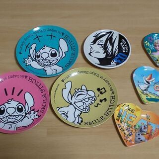無料！差し上げます★スティッチのお皿３枚とアナ雪の小皿３枚など