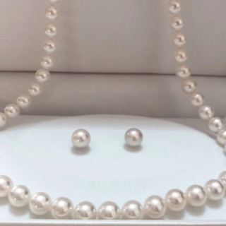 真珠ネックレス8.5mm－9mm 真科研鑑別付（値下げ