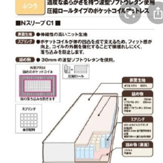 ニトリ Nスリープ c1 VB (c1-02VB) セミダブル