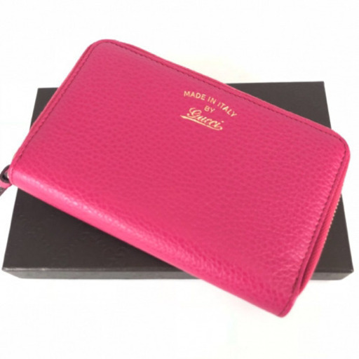 【未使用品】グッチ GUCCI 財布 長財布 二つ折り ラウンドファスナー