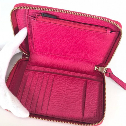 【未使用品】グッチ GUCCI 財布 長財布 二つ折り ラウンドファスナー
