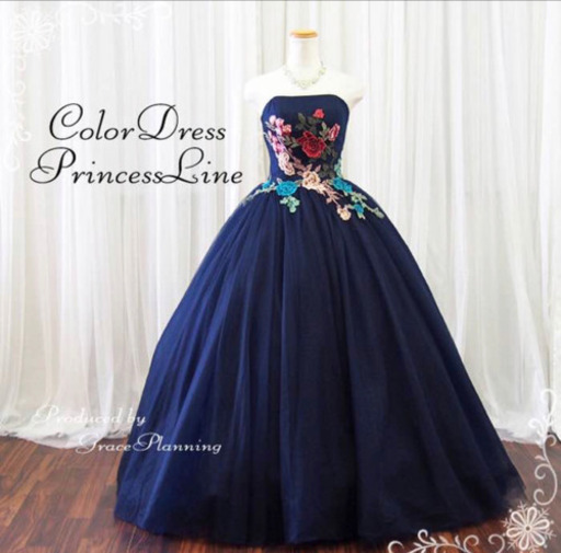 【中古】ウェディングカラードレス