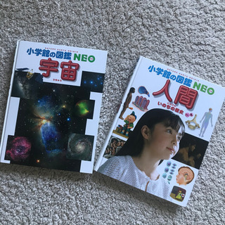 小学館　図鑑　NEO 人間　宇宙2冊の画像