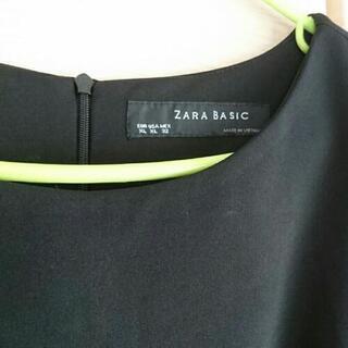 ZARA ブラック ワンピース(XLサイズ)の画像