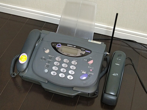 感熱紙ファクス NEC speax31CL コードレス留守電タイプ 子機付
