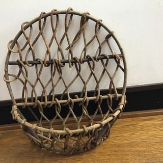 【受渡決定済】木製バスケット④ 壁掛けタイプ