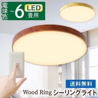シーリングライト LED 6畳 電球色 昼光色 CL-E6-RI...