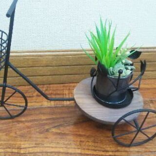 自転車の置物