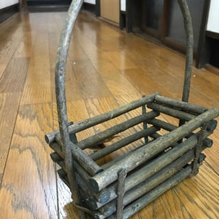 【受渡決定済】木製バスケット⑥ 