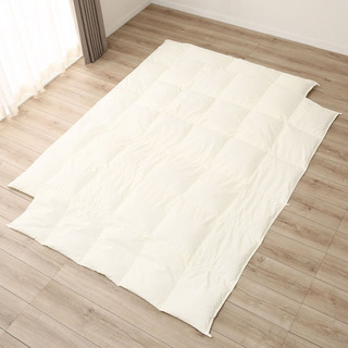 【商談中】ニトリ　シングル2枚合わせ羽毛掛ふとんの画像