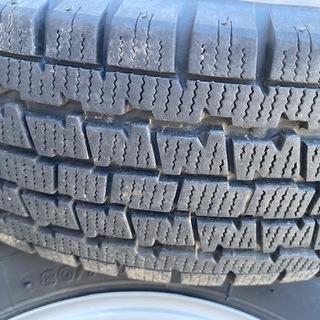 商談中❗️美品・中古タイヤ・ホイールセット 軽トラ・軽バン用BS W300 145/80R12 80/78N(145R12 6PRの新表記) の画像