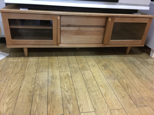 岡製作所 北欧Style テレビ台 AVボード 扉付き アルダー無垢材 日本製