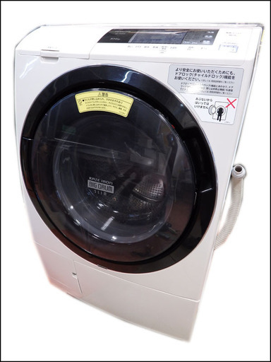 動作品/日立◆ヒートリサイクル/BD-T6000L◆ビッグドラム/ドラム式洗濯機◆風アイロン/10kg/6kg◆2016年製