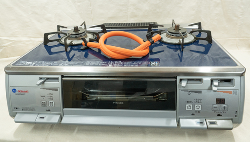 20B0203 札幌 リンナイ 上位機種 LP(プロパン)用 ガステーブル HAW63WK6T-VL 2017年製 簡易清掃済み ガスコンロ