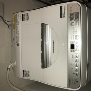 【乾燥機能付き全自動洗濯機】2019年シャープ製　洗濯脱水5.5kg　乾燥3.5kgの画像
