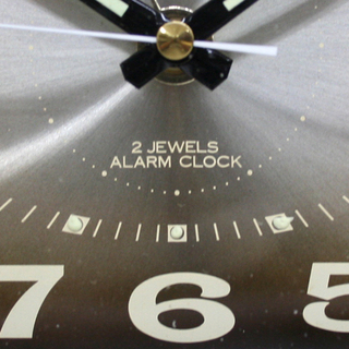 昭和レトロ シチズン 3RA027 横長 ゼンマイ式 2石 動作品 ブラウン 目覚まし時計 置時計 インテリア ☆ 札幌市 清田区 平岡の画像