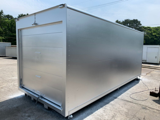 No.351 保冷バン ✨塗装しました✨ 4ｔ 車 仕様  アルミ箱 バイク倉庫 トラック コンテナ コメ保管庫 物置 DIY