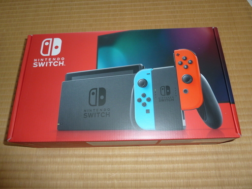 【新品未開封！！】Nintendo Switch本体　Joy-Con(L)ネオンブルー/(R)ネオンレッド バッテリー持続時間が長くなった新モデル　ゆうパック送料込み！！ ②