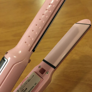 充電式 コードレス ストレートヘアアイロン ツヤグラローズ ピンクの画像