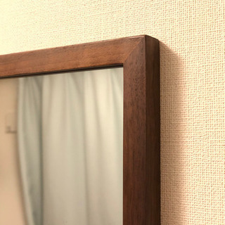 【無印良品】全身ミラー 壁に付けられる家具 ウォールナット おしゃれの画像