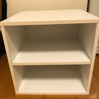 二段ボックス(白) カラーボックス白　二段 棚