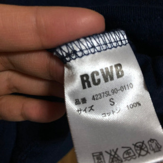 お取り置き中⭐️RCWB ネイビーロゴTシャツ Sサイズ⭐️の画像