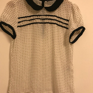 ZARA ドット柄ブラウス