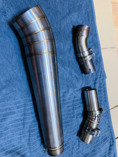 ダンモト/汎用スリップオンマフラー/GSX-R750/R600/中間パイプ有り