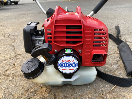 整備済 刃新品 BIGm 使いやすいトリガーアクセル 20cc 草刈機 丸山製作所 BK200 現物確認歓迎 初期不良対応