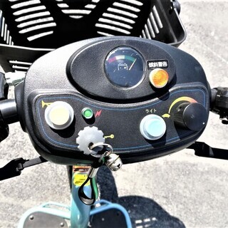 高速カスタム フランスベッド ハンドル型 三輪 電動車椅子 Ｓ637スマートパル　バッテリー新品交換済の画像