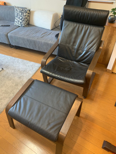IKEA ポエング　本革　イケア