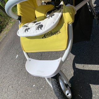 エアバギーココ　ブレーキタイプ　イエロー×ホワイト