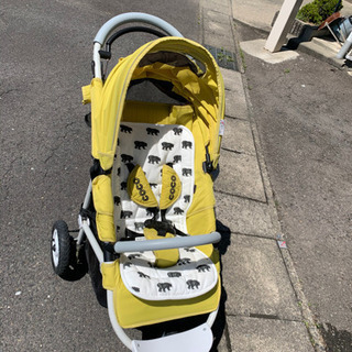 エアバギーココ ブレーキタイプ イエロー×ホワイト