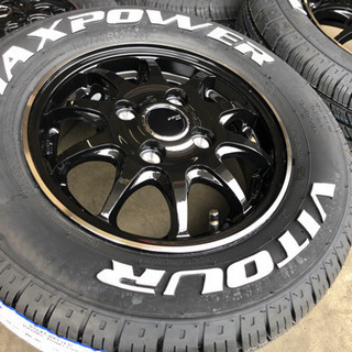 ホワイトレタータイヤホイール新品セット(´･Д･)」