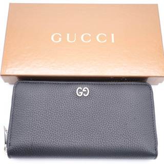 《GUCCI/レザー ジップアラウンドウォレット》473928 Aランク 極美品