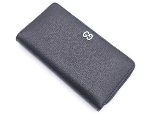 《GUCCI/レザー ジップアラウンドウォレット》473928 Aランク 極美品