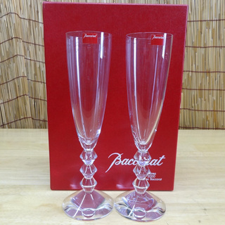 未使用 Baccarat バカラ ベガ シャンパンフルート ペア...
