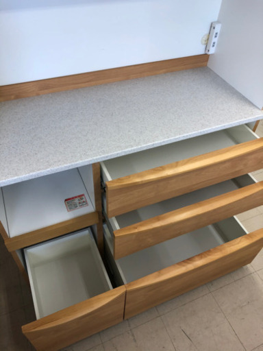 ★25 堀田木工所　カップボード　レンジボード　オープンボード　食器棚【リサイクルマート宇宿店】